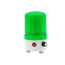 도로 경광등소리와 빛 경보 220v24v12v 회전 경고등 조정 가능 볼륨 led 통합 표시 등, 04 green_02 24V