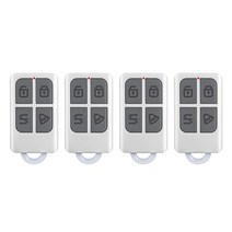 리모콘 스마트키 Fuers 무선 고성능 휴대용 원격 제어 4 버튼 키 체인 wifi gsm 홈 보안 경보 시스템, 4개
