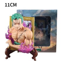 Anime 원피스 악마 슬레이어 드래곤 볼 피규어 Zoro Mitsuri Rengoku Gyomei Luffy 에이스 사보 포토 프레임 자석 PVC 완구 선물, H with box