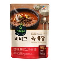 CJ더마켓 간편식 즉석식품 국레시피 탑티어 비비고 육개장 국 탕 찌개 밀키트 500G, 13개