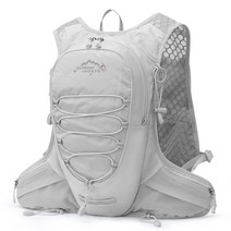 믹스MICS 아웃도어 트레일러닝 자전거 사이클링 배낭 물팩 물백 워터팩 워터백 포켓 수납 등산배낭 조끼 백팩 12L, 블랙(Free Size)