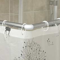 곡선봉 ㄱ자 압축봉 ㄷ자 커튼봉 커브형 샤워 코너