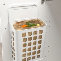 [무료배송]이케아온라인몰 인테리어 휴지통 주방 화장실 벽걸이휴지통, 화이트10 l