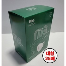 m3 매직 황사방역 KF94 새부리형 검정 대형 마스크(2D) 25매 [100% 환불보증]