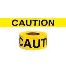 Swanson BT100CAU2 3-Inch by 1000-Feet 2-MIL Barricade Tape Caution with Yellow/Black Print, 1