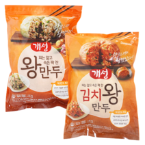 맛있는 동원 개성 왕만두 1.82kg 1봉 +김치 왕만두 1.82kg 1봉