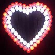 osshop led 촛불 티라이트 프로포즈 용품 양초 캔들 생일 홈파티 여자 남자 친구 100일 기념일 전자초, led촛불- 화이트