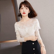 가을옷 고급스러운 레이스 레깅스 양기 니트