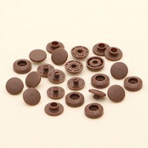 아일렛 스냅&똑딱단추 티단추 와샤_사이즈&컬러, 13mm_브라운, 8. 원터치 T단추