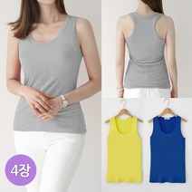 러브앤시티 4장 5장 묶음 세트 여성 망고 나시 차르르 부드러운 실켓 이너 민소매