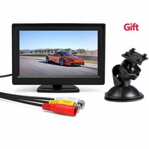 lcd 모니터 자동차 5 인치 TFT LCD 화면 HD 800*480 반전 주차 비디오 입력 후방 카메라 옵션, 01 5 inch