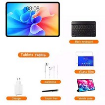 안드로이드 태블릿 태클라스트 T40 프로 듀얼 SIM T618 스냅드래곤 8 8MP i 13MP 4G 통신망 8GB 램 128GB 롬 18W PD 7000mAh 104인치 2000, 03 With Case GF And KB