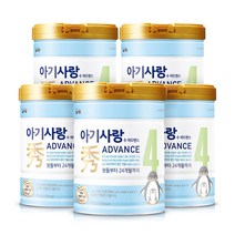아기사랑 수 어드밴스 분유 4단계 750g, 5캔