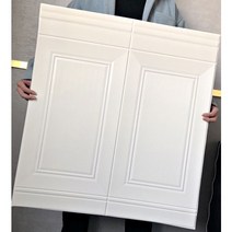 폼블럭 웨인스코팅 몰딩시트지 코팅처리 아트월 붙이는 단열벽지 셀프도배 접착식, 70 X 58cm