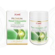 굿소일직구 Hiwell 프리미엄 홍합 글루코사민 5500mg 180캡슐, 뉴질랜드 천연 초록입홍합 추출물 함유