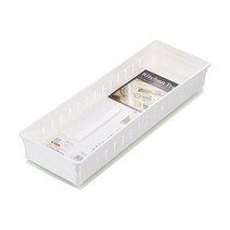 트래블앤쿡 이노마타 다용도 칸막이 수납트레이 2size 싱크대 서랍정리 주방정리 책상소품정리, 화이트
