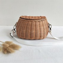 스몰/빅 사이즈 수제 타탄 바구니 백팩 가방 백 바스켓 배낭 귀여운