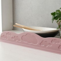 싱크대 설거지물튀김방지 가림막 주방 막이 물튐 실리콘 가드, 핑크