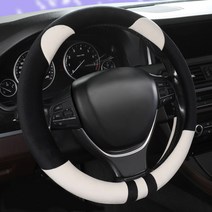 NF YF LF 소나타 DN8 겨울 극세사 핸들커버 손안시려운 핸들카바, 01.블랙(370~380mm공용)