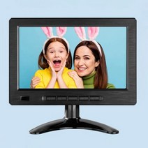 휴대용모니터 포터블 보조 듀얼 서브 모니터 Eyoyo-휴대용 소형 HDMI 미니 VGA 디스플레이 화면 8 인치 IPS 1280x720 컴퓨터용 고해상도 서버, EU 플러그