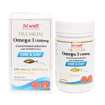 하이웰 프리미엄 오메가3 1500mg 원어데이 90소프트젤, 90정, 1개
