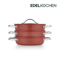 에델코첸 착착 통5중 스텐 냄비세트 18cm 에코레드, 없음