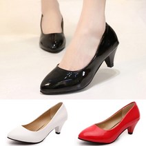 BK펌프스 에나멜 하이힐 여성구두 힐 6.0cm