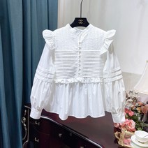 프릴 공주풍 블라우스