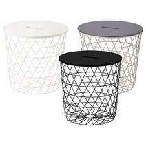 이케아 KVISTBRO 수납바구니 겸 사이드테이블, 블랙