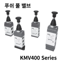 YPC 푸쉬풀밸브 KMV410-DA 더블정지형(에어리턴) Rc1/4