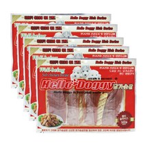 헬로도기 애견간식 대용량간식 300g 건조간식/육포, 5개, 젤리슬라이스