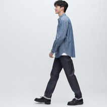 유니클로 셀비지 레귤러핏 스트레이트 진 (길이 84cm) 447654 E447654-000