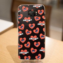 갤럭시그랜드2 하트비트 블랙 실리콘 젤리 폰케이스.프디케