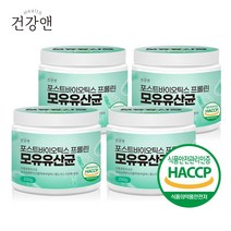 건강앤 HACCP인증 포스트바이오틱스 프롤린 모유유산균 250g 계량스푼 증정, 4통 1kg 12개월분