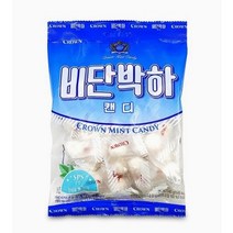 크라운 비단박하캔디, 140g, 8개