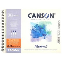 캔숀 몽발 수채패드 스프링제본 300g 5절 15매, 상세페이지 참조, 상세페이지 참조