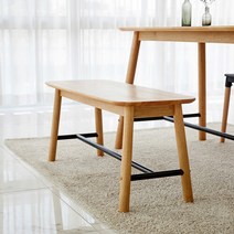 [모던하우스] ON 베이 블랙 원목벤치 1000