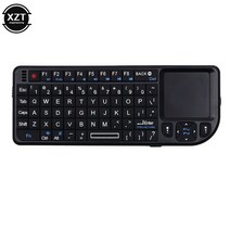 접이식 키보드 무선 미니 2.4G 무선 키보드 휴대용 터치 패드 게임 스마트 TV 삼성 호환 LG 파나소닉 도시, 한개옵션2, 01 BLACK, 한개옵션1