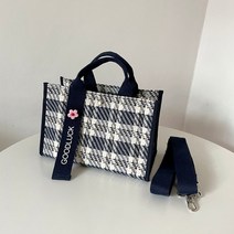 텀블러백 연예인 미니 에코백 일본 스트라이프 방수 토트백