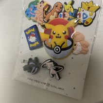 신발꾸미기 포케몬 친구들 왕파츠9pcs 옐로피+뮤1개더증정!
