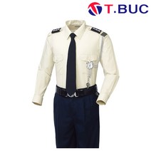 봄 여름 경비복 긴팔 04 베이지 바지 T-191P 곤색 개별판매 경비 복 상의 셔츠 바지 하의 가을 티뷰크, 1개