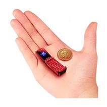 XBOSS F1 플립 휴대폰 세상에서 가장 작은 잠금 해제(블랙), Red, Red