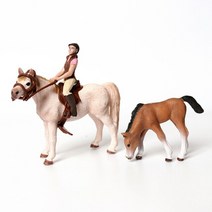라이더와 말을 가진 농장 안정 승마 학교 Foals Playset 모형을 Horseman 동물 입상 크리스마스 생일, 10 Arabian playset
