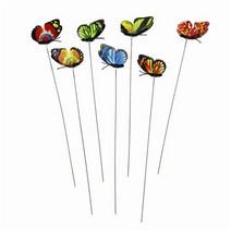 정원 시뮬레이션 동물 스틱 장식품 50 개 요정 잔디 야외 마당 말뚝 무작위 색상, 01 Random Color25x7cm