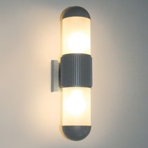 골방수 2등 벽등 LED벌브타입 경관조명, 1, 램프선택안함