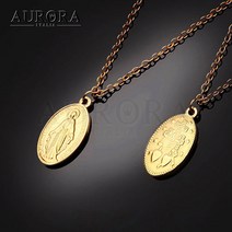 18K컬러 성모마리아 목걸이 CROS-1901