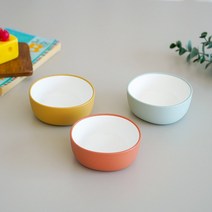 킨토 본보 유아식기 볼 11cm - 블루그레이 오렌지 옐로우