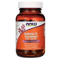 NOW Foods 나우푸드 Indole 3 Carbinol 식물성 60정 인돌 3 카비놀