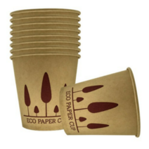 친환경 페이퍼맥스 크라프트 나무 종이컵 1000개, 1000개입, 5개
