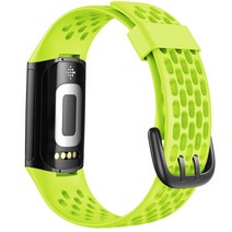 Fitbit Charge 5 스트랩 통기성 방수 고무 손목 밴드 핏비트 시계줄, #5, For Fitbit Charge 5